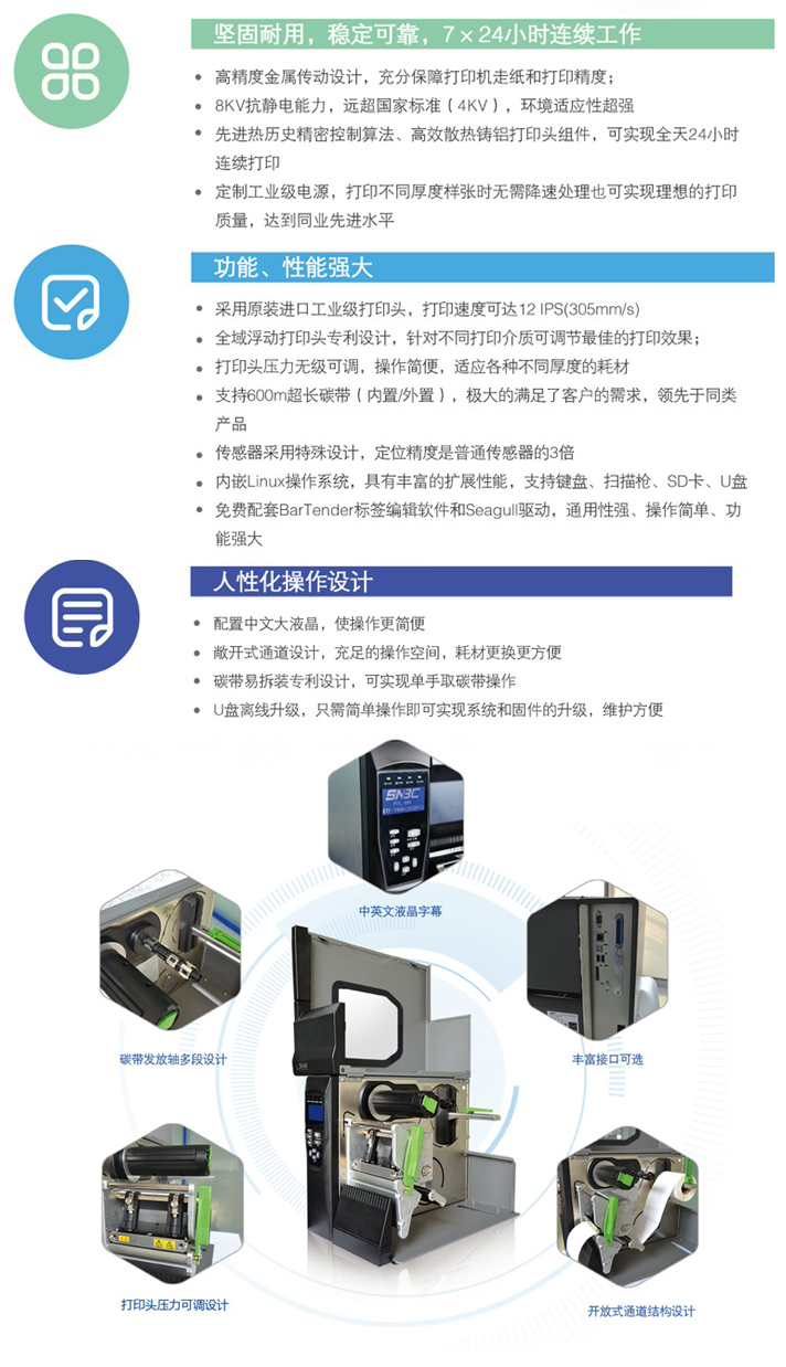 BTP-7400��ҵ�������ǩ��ӡ��